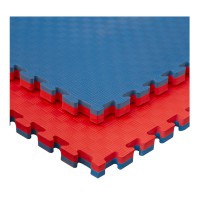 Tatami Puzzle reversible Kinefis Azul- Rojo (grosor 40 mm y textura cinco líneas)